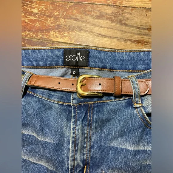 "Y2K Butterfly Embroidered + Jeweled Denim Bootcut Jeans - Etoile Size 12 Women' - Picture 6 of 9